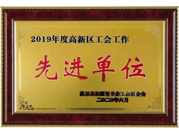 先进单位（2019年度高新区先进单位）